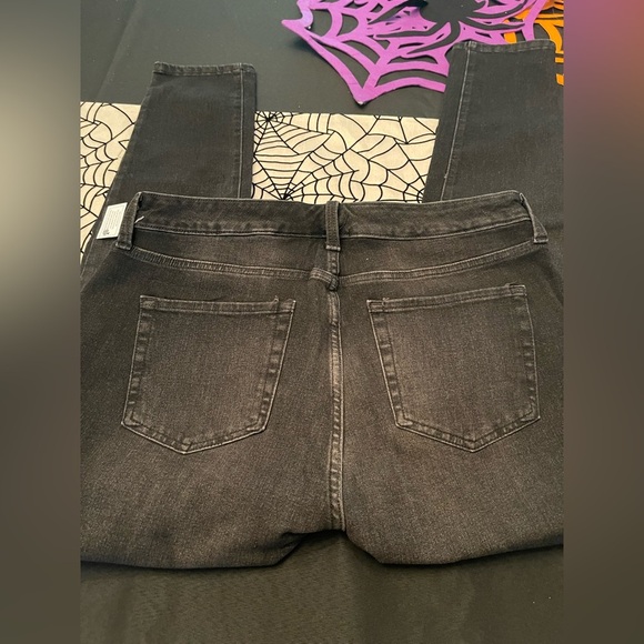 Women's Black Wash Jeans, size 14, Time & Tru, High Rise Curvy, NWT, stretchy - Picture 3 of 5